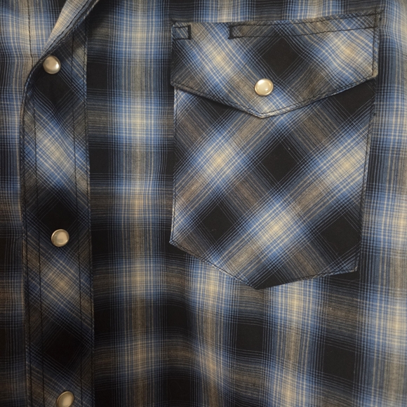 Vintage Wrangler Western "pearl snap" snap-up shirt - Picture 4 of 8